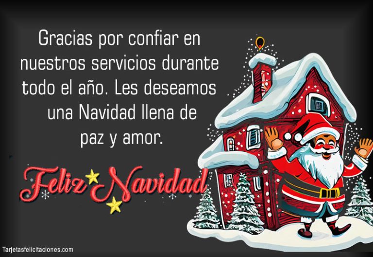 Tarjetas De Navidad Para Agradecer A Los Clientes Tarjetas De