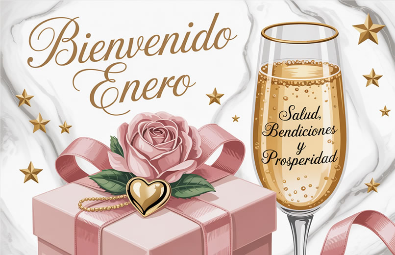 Bienvenido Enero 2026 Imágenes y Frases para Compartir