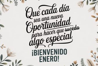 Bienvenido Enero Tarjetas Virtuales para Felicitar Nuevo Año 2026