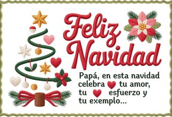 Feliz Navidad y Prospero Año Nuevo para saludar a la Familia