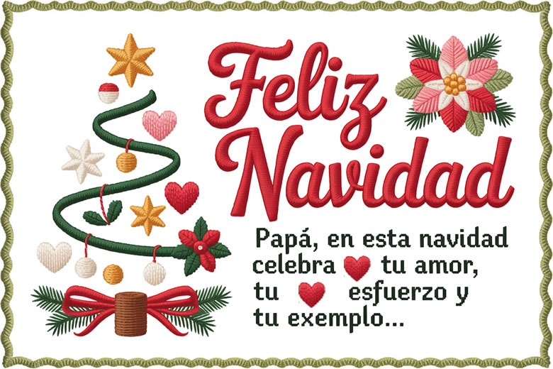 Feliz Navidad y Prospero Año Nuevo para saludar a la Familia