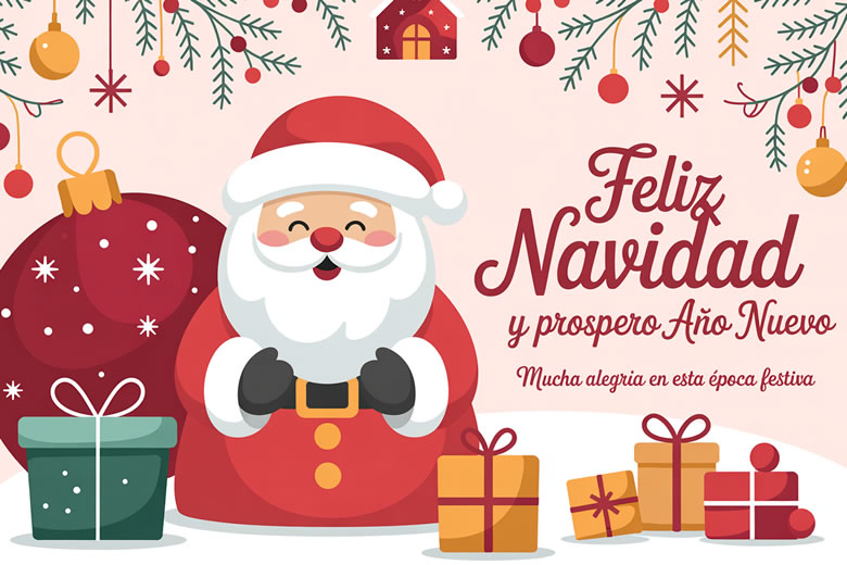 Frases con Imágenes de Feliz Nabidad para saludar a los hijos