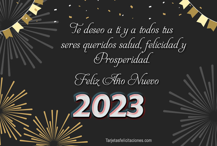 Imágenes con Frases de Feliz Año Nuevo 2023 - Dedicatorias Bonitas