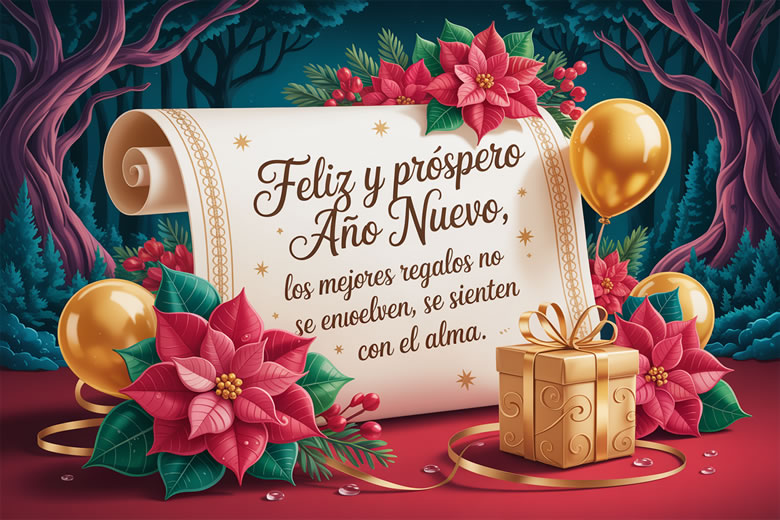 Imágenes con Frases de Feliz Navidad y Prospero Año Nuevo 2026 para Descargar Gratis