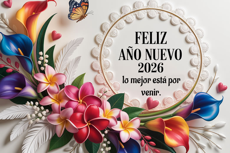 Imágenes y Frases Cortos para Felicitar Año Nuevo 2026