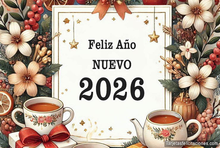 Imágenes y Tarjetas Virtuales con Frases de Feliz Año Nuevo 2026