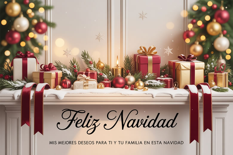 Mis mejores deseos de Feliz Navidad y Prospero Año Nuevo