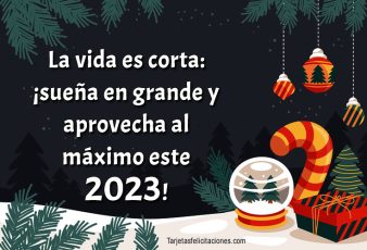 Tarjetas con Frases de Feliz Año Nuevo 2023 - Imágenes para Felicitar