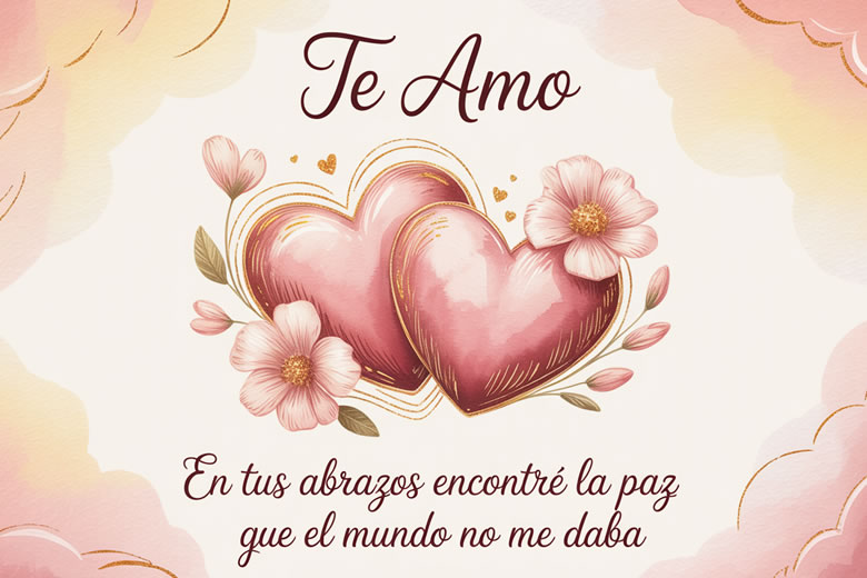 Tarjetas con Frases Te Amo para dedicar en el Dia de Amor y Amistad
